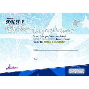 Skate UK Skate Stars Synchronized Certificate - Silver